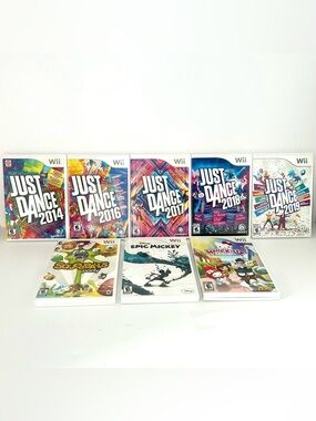 Wii Game Lot, X8 Games, All Excellent Condition, Kids Fun Game Night